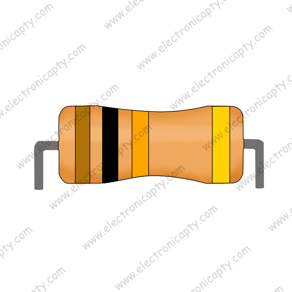 Resistencia 10K Ohm 1/2W - 5%